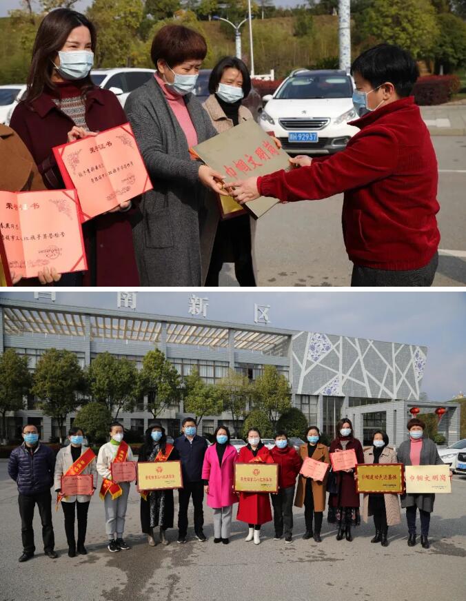 “战”时送奖到基层，喜报荣光递上门