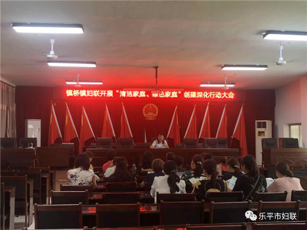 乐平市镇桥镇妇联开展“清洁家庭、绿色家庭”深化创建暨儿童安全教育工作
