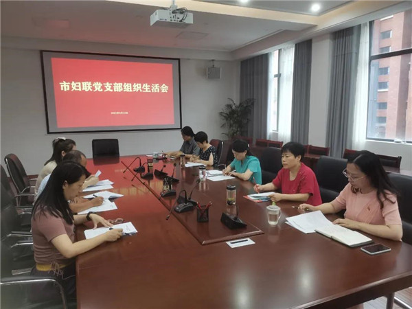 市妇联党支部召开党史学习教育专题组织生活会