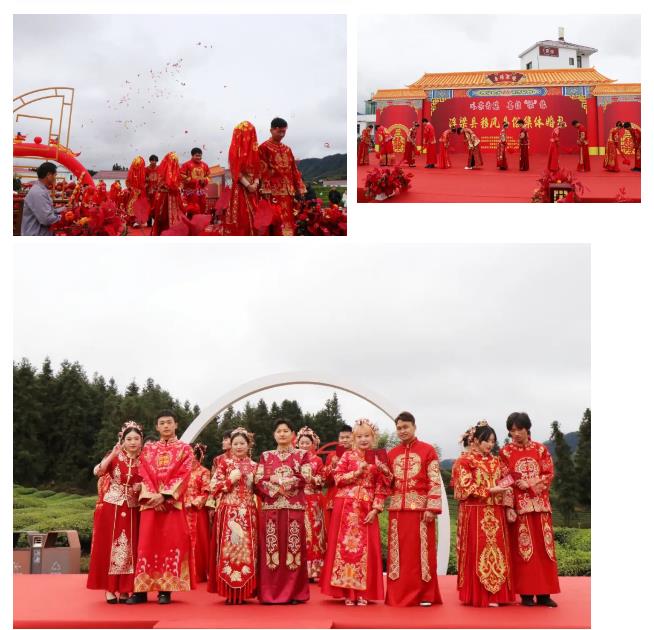 喜事新办！8对新人以茶为媒上演浪漫集体婚礼