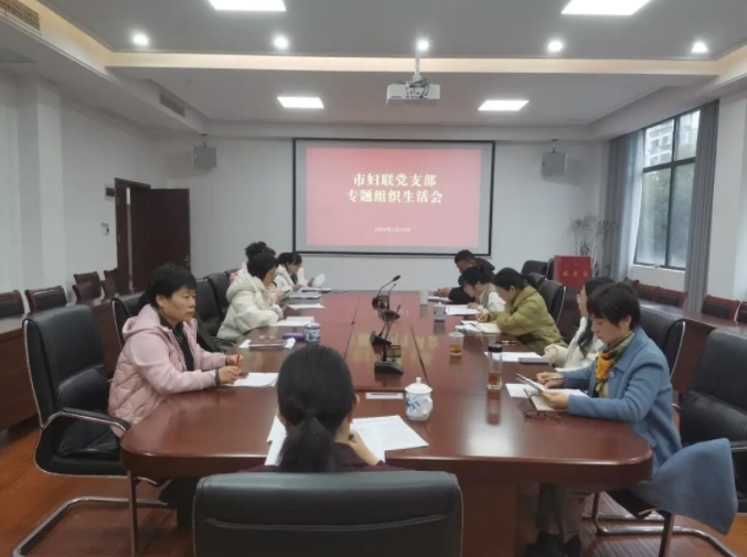 市妇联党支部学习贯彻习近平新时代中国特色社会主义思想主题教育专题组织生活会召开